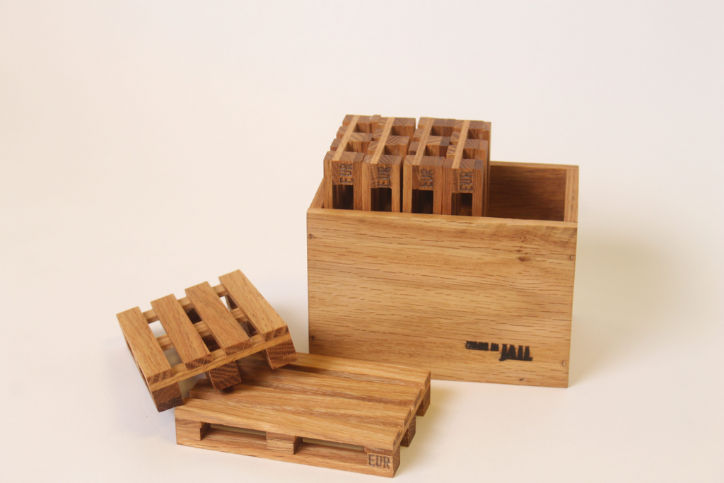 EU-Pall Drickunderlägg med låda